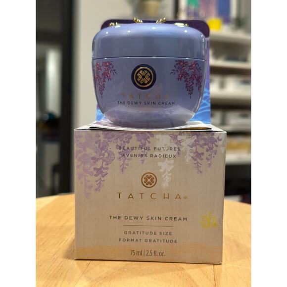 HUGE Tatcha Dewy Skin Cream - 2.5oz gratitude 
size - NIB - Picture 1 of 4